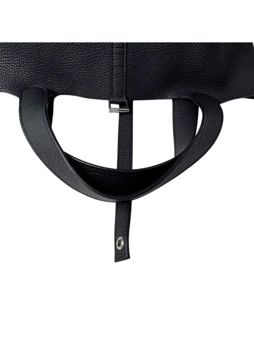 Hermes Picotin Lock MM Noir Black Taurillon Clemence Handbag